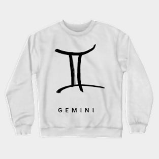 KIROVAIR ASTROLOGICAL SIGNS GEMINI #astrology #kirovair #symbol #minimalism #horoscope #twill #home #decor Crewneck Sweatshirt